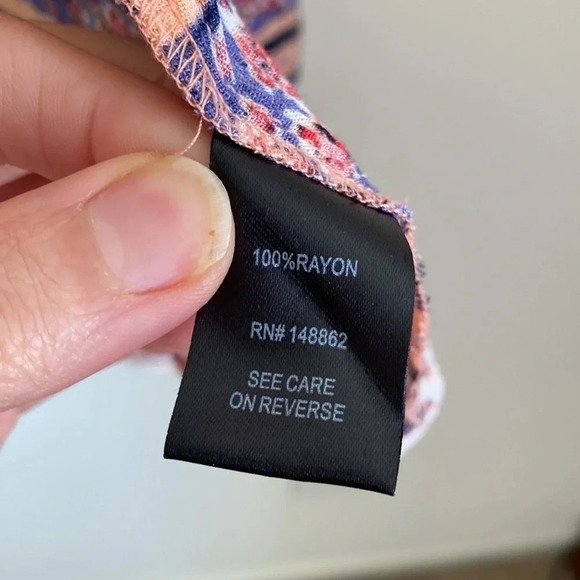 Torrid boho Border Print Gauze open front flared sleeve Kimono - Picture 8 of 10